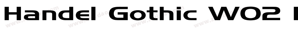 Handel Gothic W02 Bo字体转换